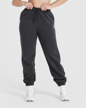 Black Oner Active All Day Varsity Oversized Joggers | 14762IQPL