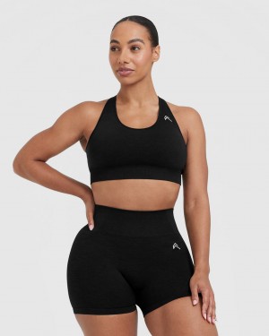 Black Oner Active Classic Seamless 2.0 Bralette Sports Bras | 09836DJBL