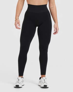 Black Oner Active Effortless Seamless Leggings | 87921RHAI