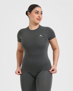 Black Oner Active Go To Seamless Fitted T Shirts | 80351WKPR