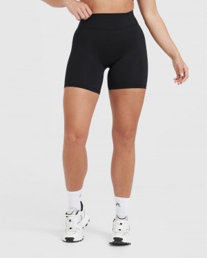 Black Oner Active Timeless High Waisted Shorts | 23571PTMC