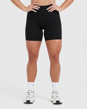 Black Oner Active Unified High Waisted Shorts | 82475CNHW