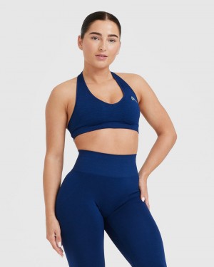 Blue Oner Active Classic Seamless 2.0 Halter Neck Bralette Sports Bras | 38752STOQ