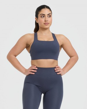 Blue Oner Active Timeless Wide Strap Sports Bras | 15489AYHJ