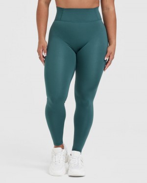 Blue / Turquoise Oner Active Timeless High Waisted Leggings | 95362UDEF