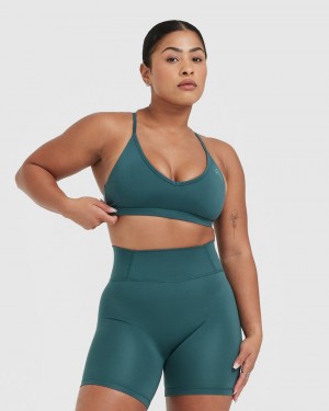 Blue / Turquoise Oner Active Timeless Strappy Bralette Sports Bras | 25014NZBG