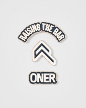 Blue / White Oner Active Raising The Bar Graphic Pins 3 Pack Accessories | 03197NFTA