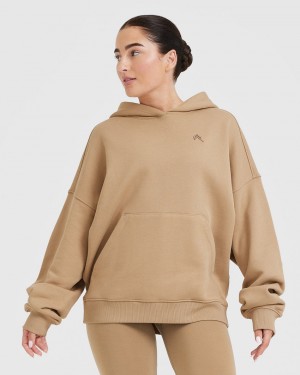 Brown Oner Active All Day Oversized Hoodie | 05234HBVD