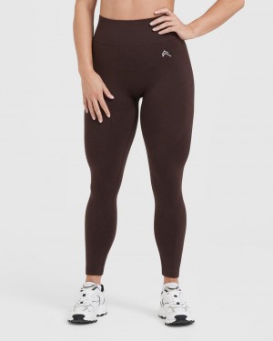 Brown Oner Active Classic Seamless 2.0 Leggings | 16493NKVB