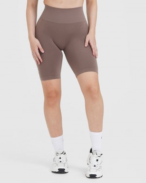 Brown Oner Active Effortless Seamless Cycling Shorts | 78429NRYO