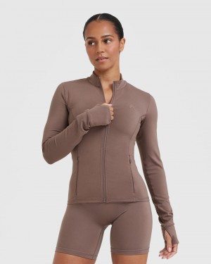 Brown Oner Active Timeless Sweatshirts | 59403FBPL