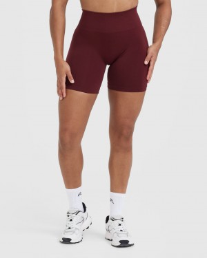 Burgundy Oner Active Effortless Seamless Shorts | 93482XCBJ