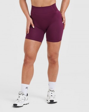 Burgundy Oner Active Timeless High Waisted Shorts | 14057GMUV