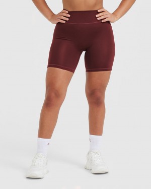 Burgundy Oner Active Timeless High Waisted Shorts | 51849KBZA