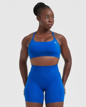 Deep Blue Oner Active Everyday Cross Over Bralette Sports Bras | 15834LGQS