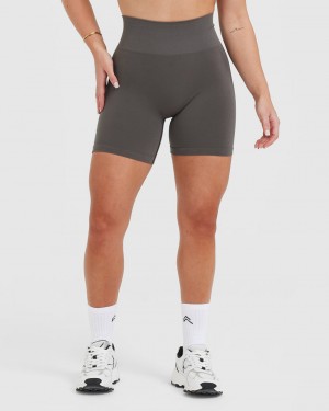 Deep Grey / Brown Oner Active Effortless Seamless Shorts | 10679OSFX