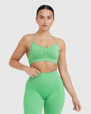 Green Oner Active Effortless Strappy Bralette Sports Bras | 91428YGCI