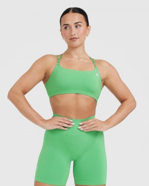 Green Oner Active Everyday Cross Over Bralette Sports Bras | 23768OIJE