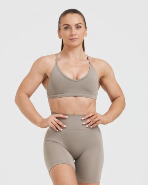 Grey Oner Active Timeless Strappy Bralette Sports Bras | 43075CGTP