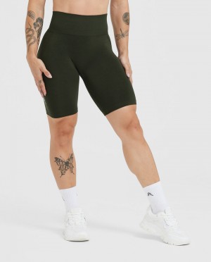 Khaki Oner Active Effortless Seamless Cycling Shorts | 52064IGXO