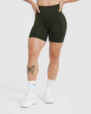 Khaki Oner Active Effortless Seamless Shorts | 87453VYQN