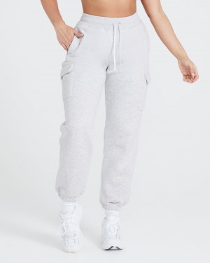 Light Grey Oner Active All Day Cargo Joggers | 52134WTMV