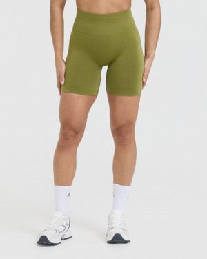 Olive / Green Oner Active Effortless Seamless Shorts | 57043ASYN