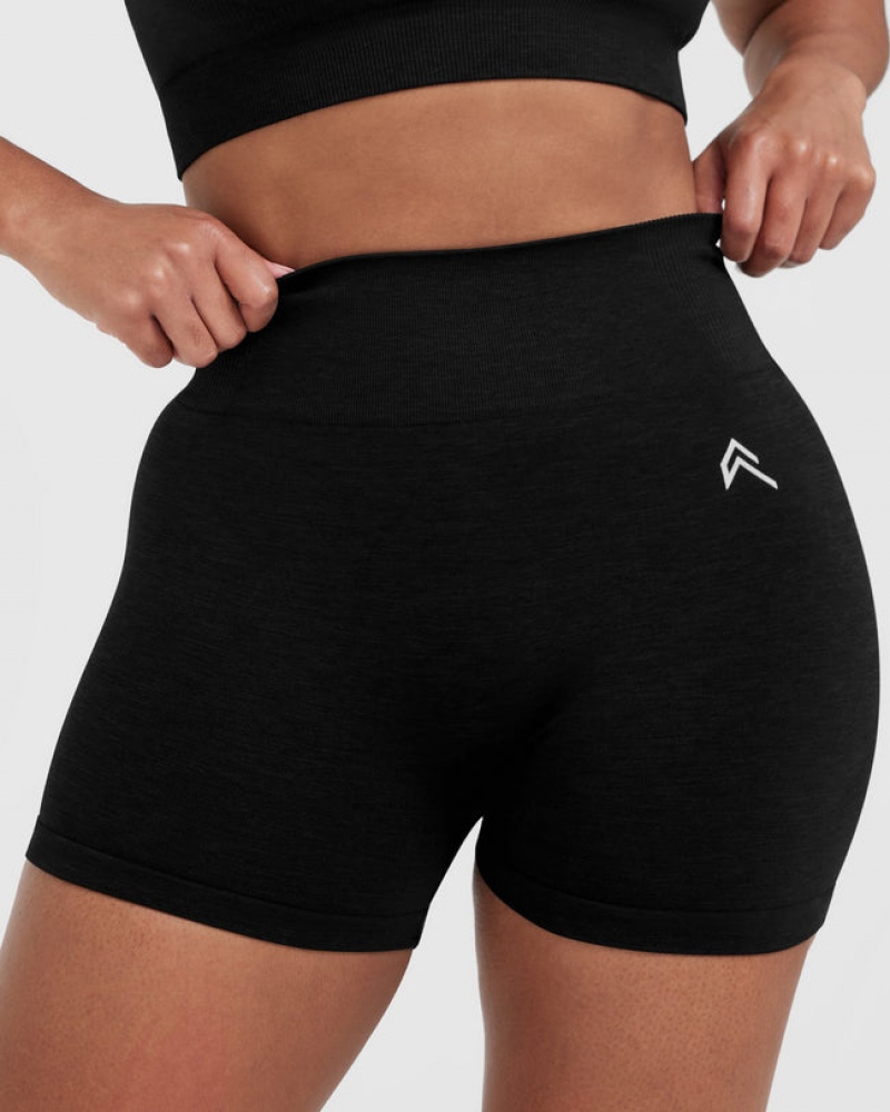 Black Oner Active Classic Seamless 2.0 Booty Shorts | 98524SAMD