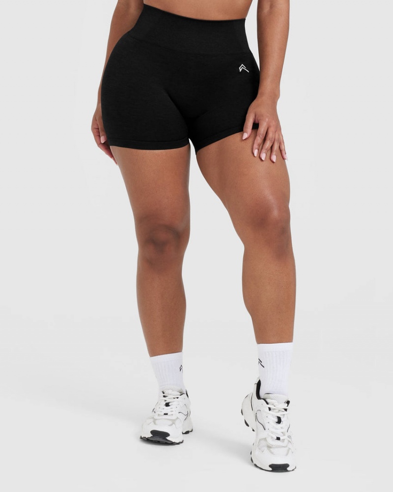 Black Oner Active Classic Seamless 2.0 Booty Shorts | 98524SAMD