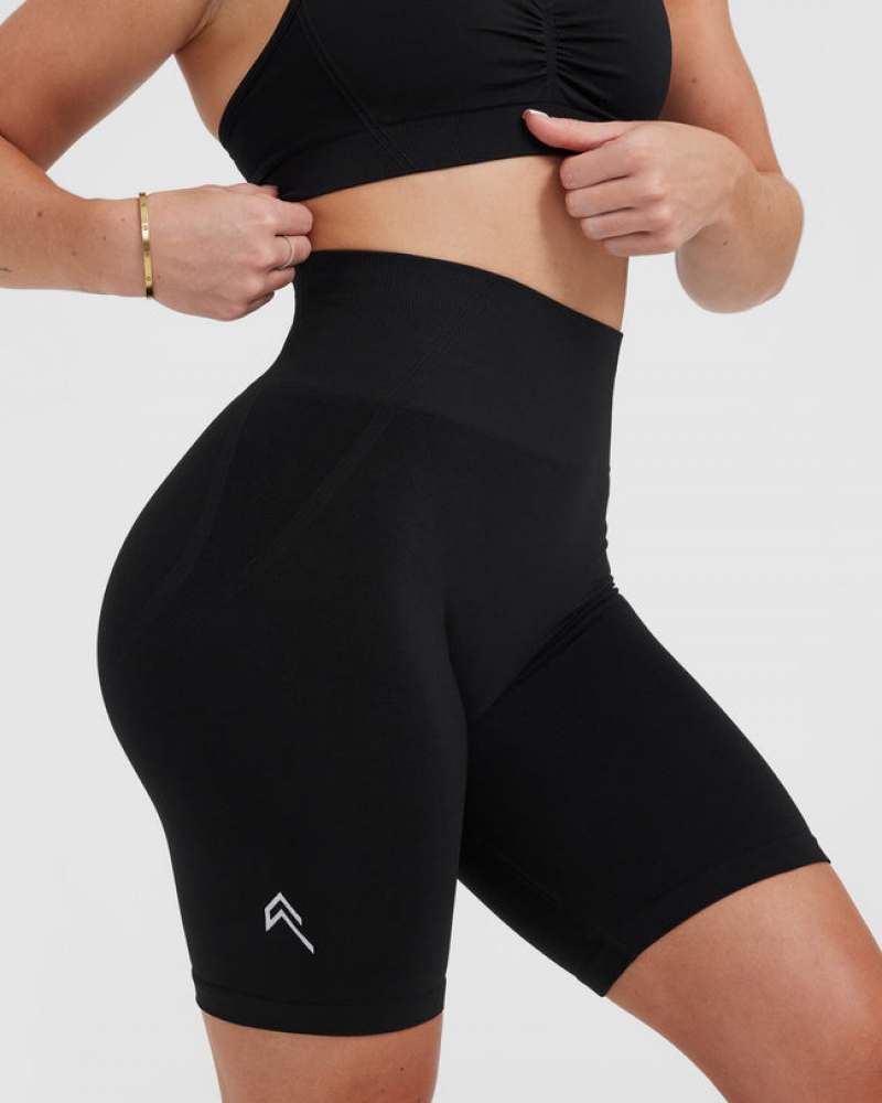 Black Oner Active Effortless Seamless Cycling Shorts | 16485JXFL