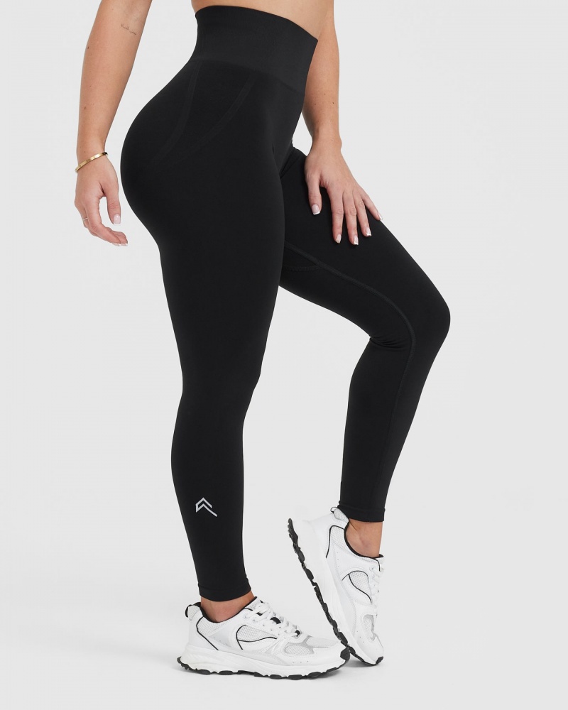 Black Oner Active Effortless Seamless Leggings | 87921RHAI