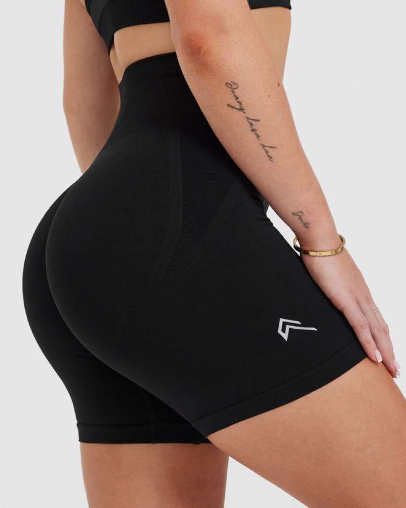 Black Oner Active Effortless Seamless Shorts | 92534FTCX