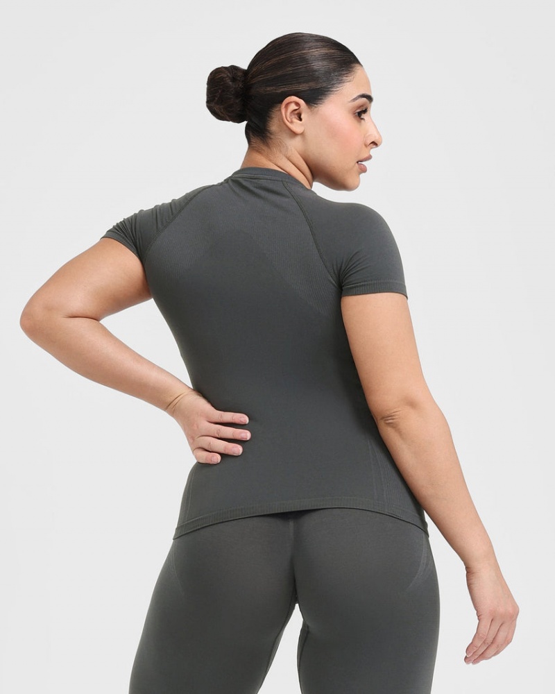 Black Oner Active Go To Seamless Fitted T Shirts | 80351WKPR