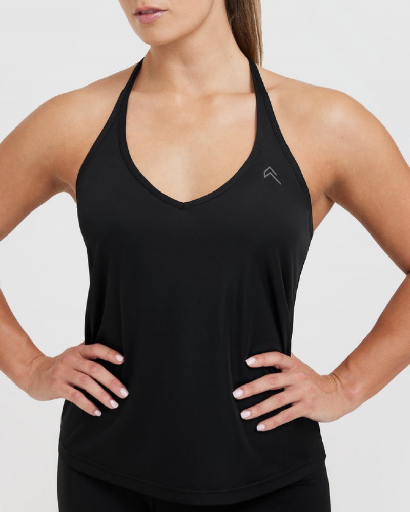 Black Oner Active Go To Strappy Loose T Shirts | 15346PBEQ