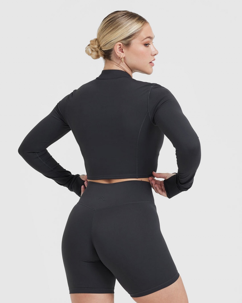 Black Oner Active Timeless Crop Jackets | 95718NHIM