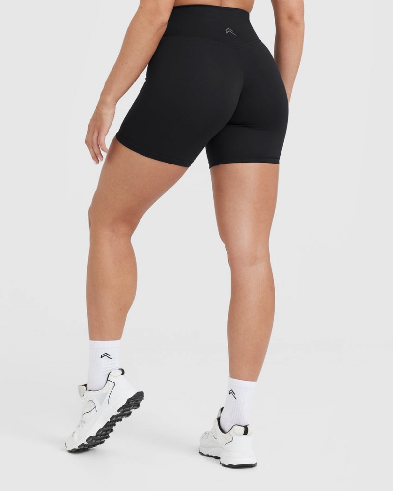 Black Oner Active Timeless High Waisted Shorts | 23571PTMC