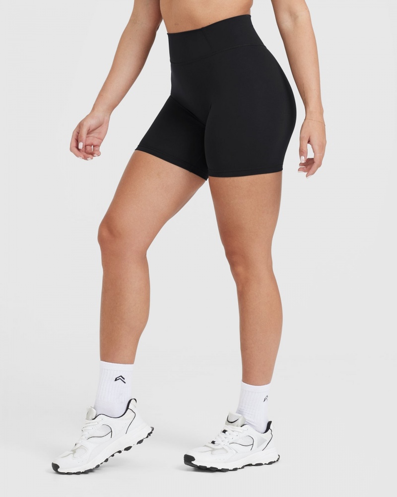 Black Oner Active Timeless High Waisted Shorts | 23571PTMC