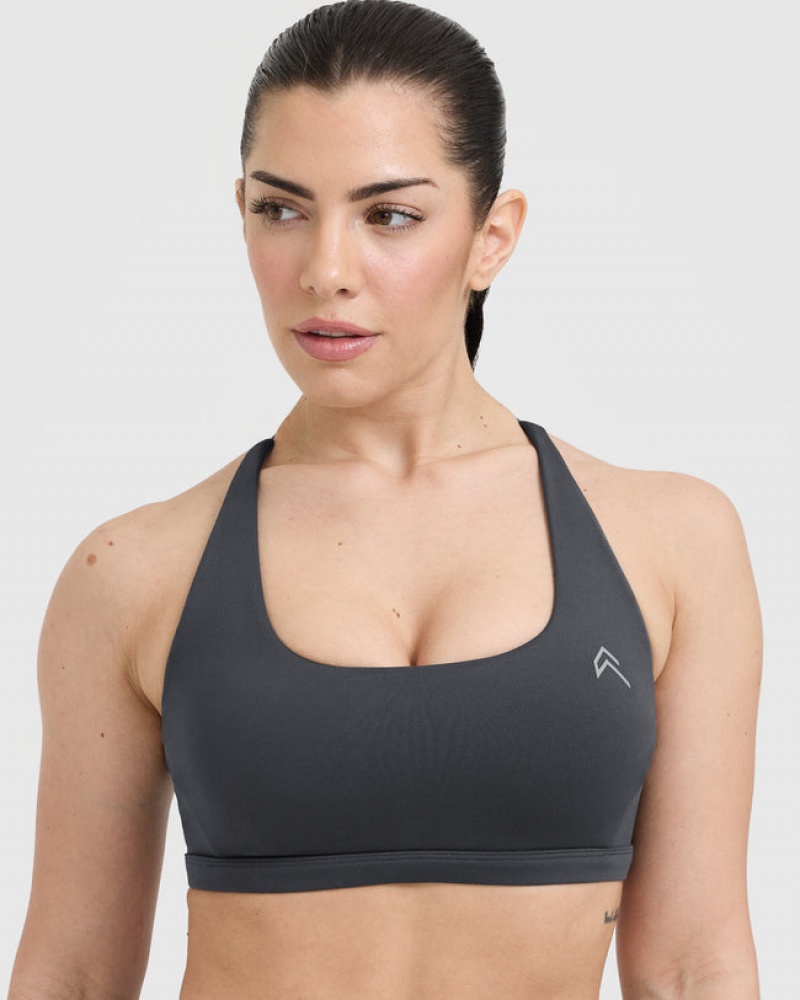 Black Oner Active Timeless Square Neck Sports Bras | 15937UDOT