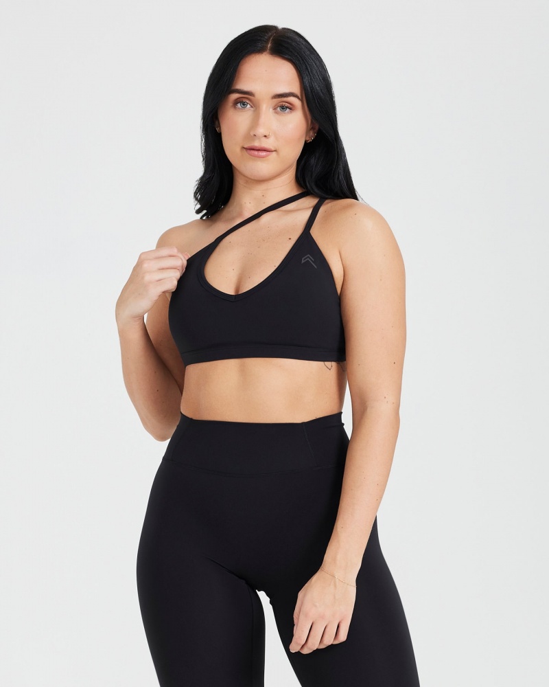 Black Oner Active Timeless Strappy Bralette Sports Bras | 67018NYEJ