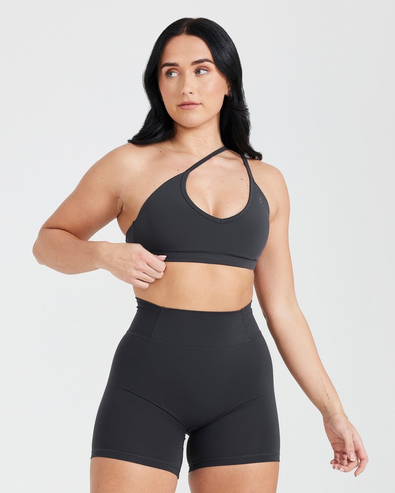 Black Oner Active Timeless Strappy Bralette Sports Bras | 71093NBXZ