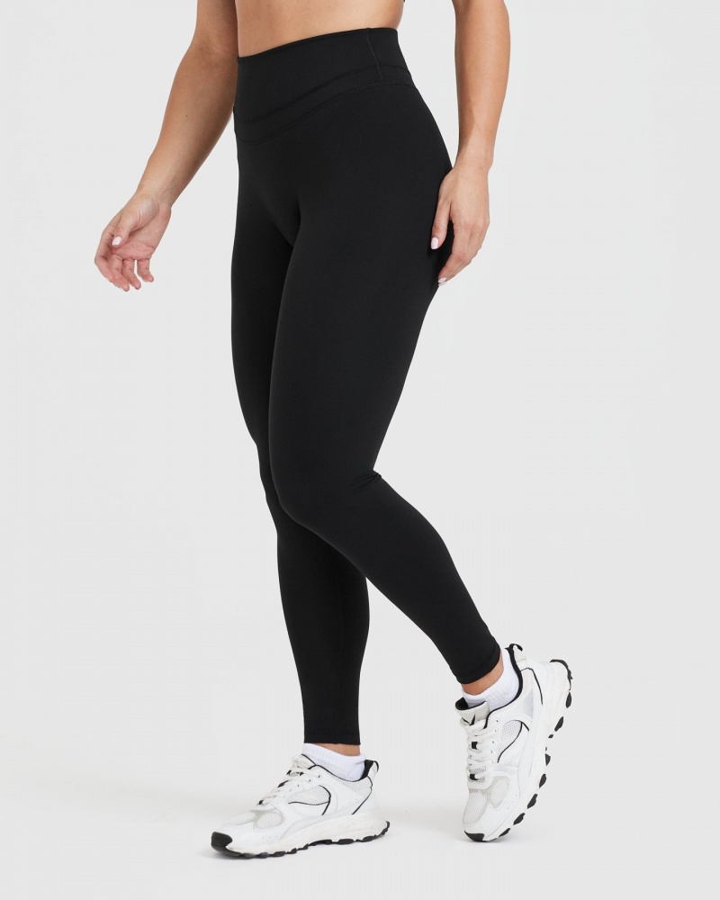 Black Oner Active Unified High Waisted Leggings | 08436WOJX