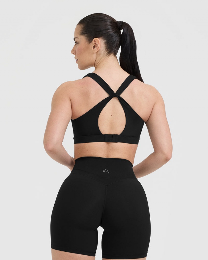 Black Oner Active Unified Layered Sports Bras | 07135OXCU