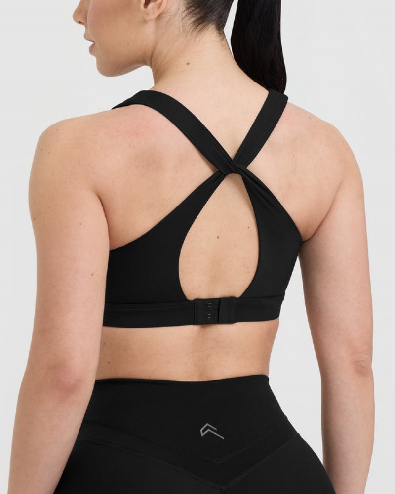 Black Oner Active Unified Layered Sports Bras | 07135OXCU