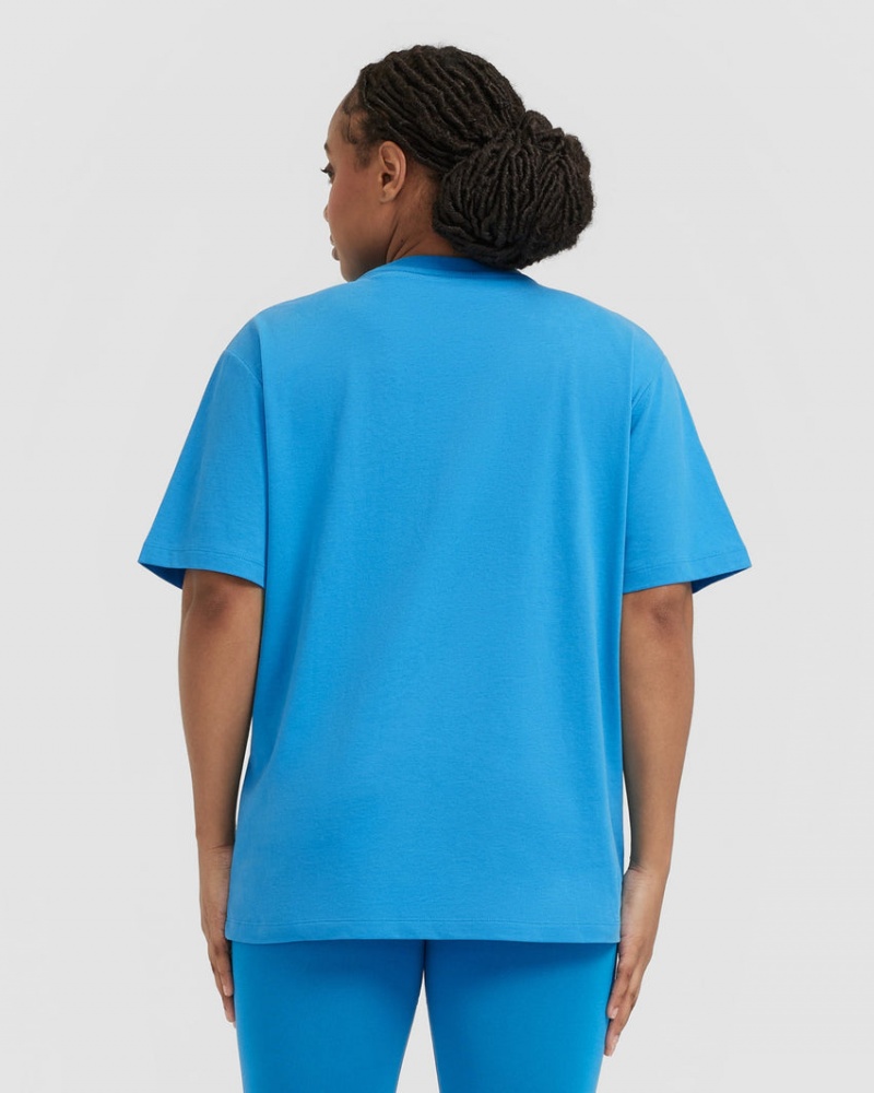 Blue Oner Active Classic Oversized Lightweight T Shirts | 63201LHDG