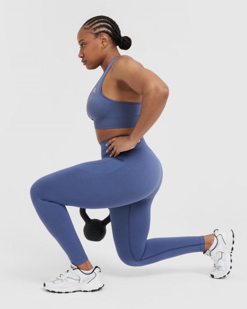 Blue Oner Active Classic Seamless 2.0 Leggings | 24865CDQP