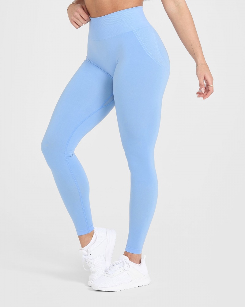 Blue Oner Active Effortless Seamless Leggings | 07164DHIA