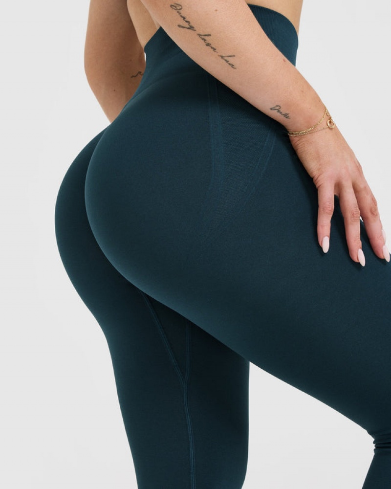 Blue Oner Active Effortless Seamless Leggings | 62195KWRN