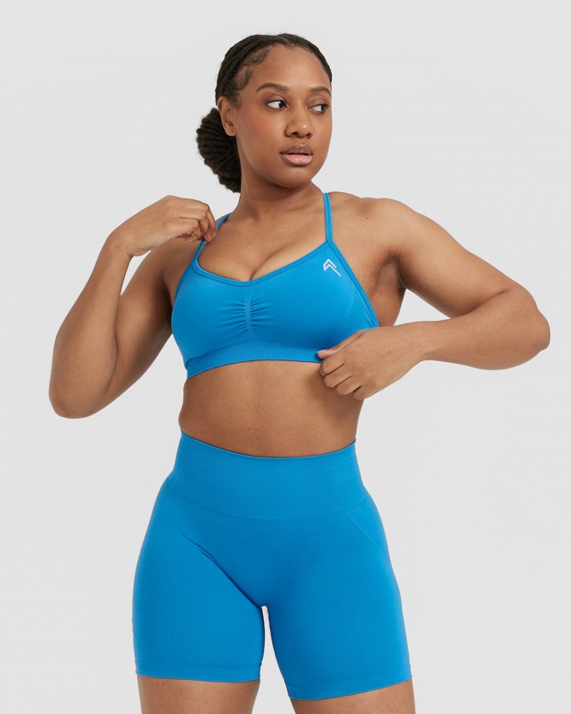 Blue Oner Active Effortless Strappy Bralette Sports Bras | 81476KRUF