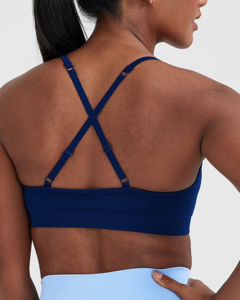 Blue Oner Active Effortless Strappy Bralette Sports Bras | 38406VHKI