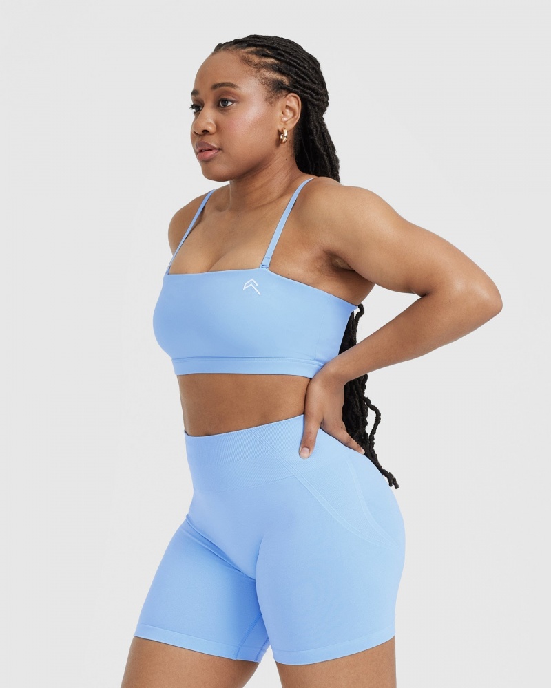 Blue Oner Active Everyday Bandeau Bralette Sports Bras | 96587VUOL